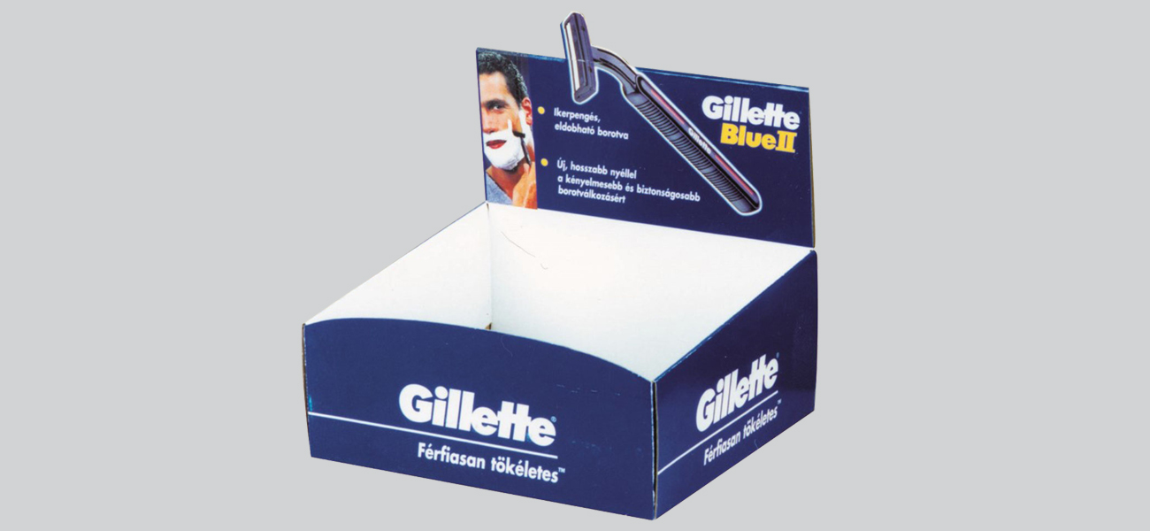 Papír tálca - Gilette